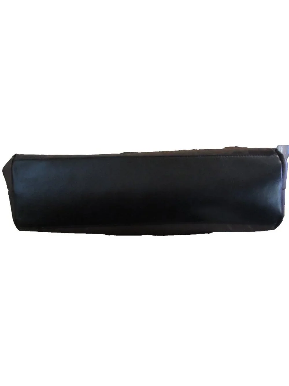 Franklin Covey Dark Brown Laptop Tote Business Work Shoulder Nylon Bag Faux Trim